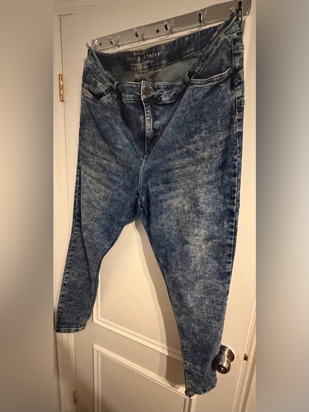 Stellah Acid Wash Blue High-Rise Women's Jeggings